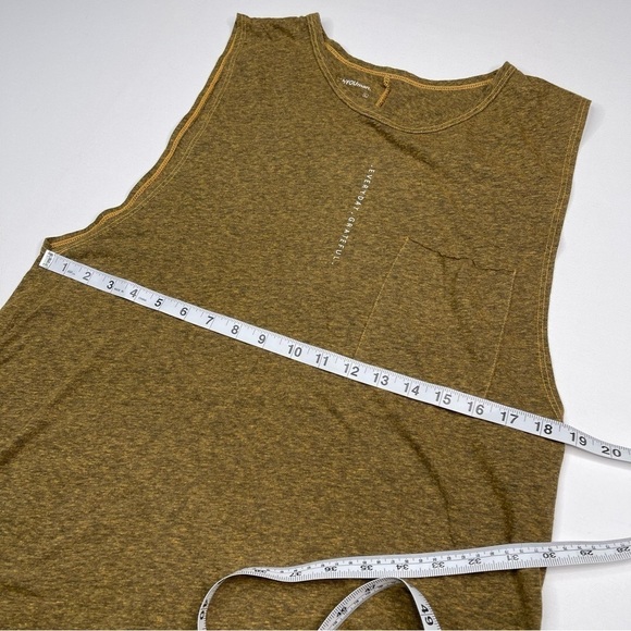 good hYOUman Tank Top Yellow Grey Stretchy Comfy Summer Beach Vacation Athletic - Picture 7 of 11